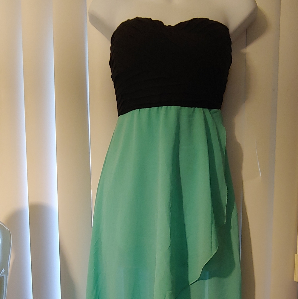 Mint High Low Dress